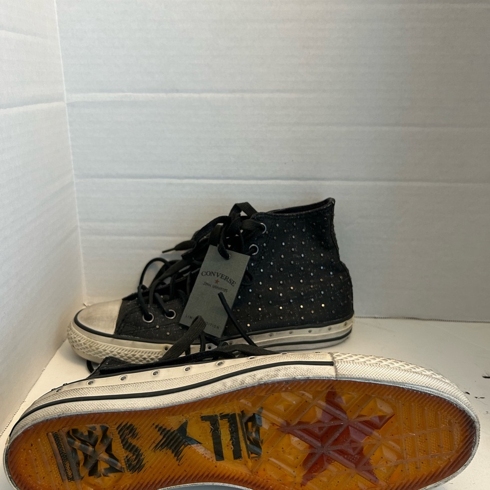 Converse All Star Hi Black w Clear Bottom John Varvatos Shoes New in Box